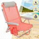 image 3 of Folding Chair with Headrest Aktive Flamingo Coral 51 x 76 x 45 cm (2 Units) N/A