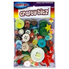 Pack of Assorted Craft Buttons by Crafty Bitz