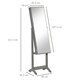 image 3 of HOMCOM Mirrored Jewellery Cabinet Lockable Jewellery Organiser Grey