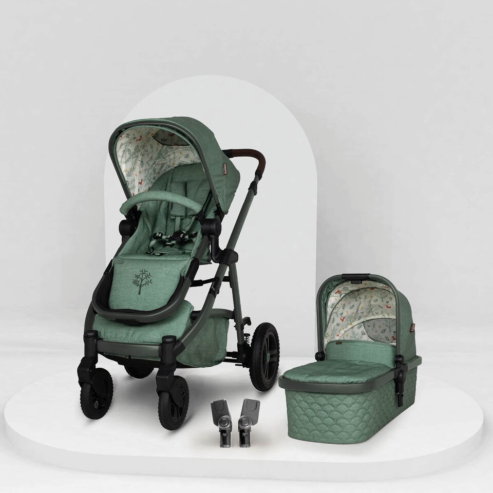 image 1 of Cosatto Wow 3 Pram and Pushchair Carrycot and Reversible Seat, All Terrain Travel System