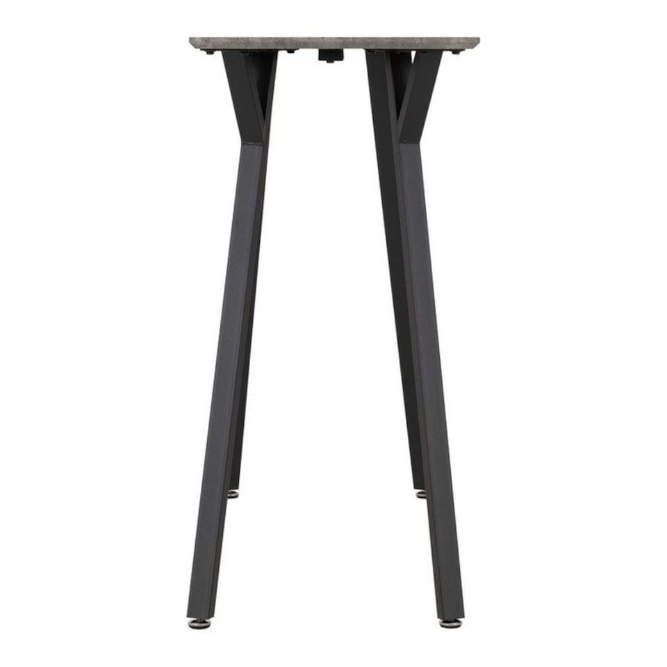 image 1 of Quebec Bar Table - L45 x W120 x H93 cm - Concrete Effect/Black