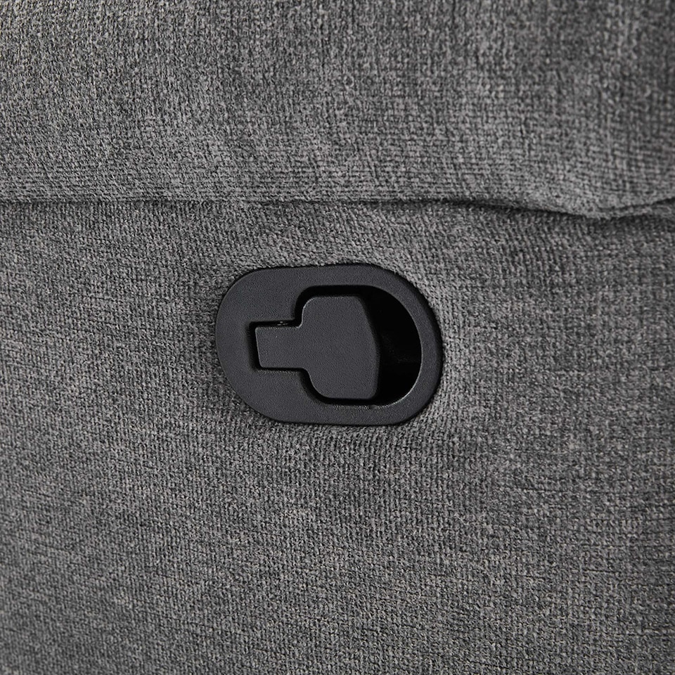 image 1 of Fosse Manual Recliner Fabric Chair (Dark Grey) | Grey | Dark Grey | One Size