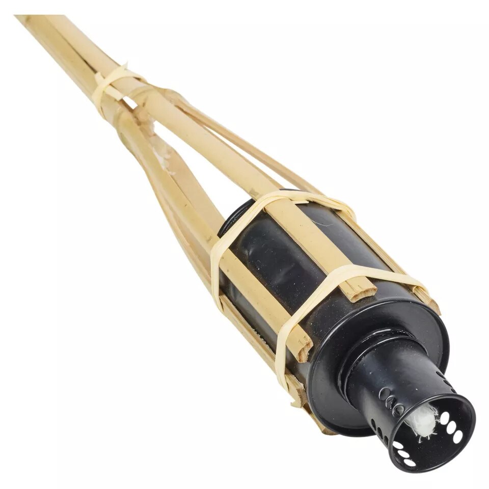 image 1 of 2ft Bamboo Torch Lantern - Outdoor Lighting Burner | Brown | 2
