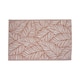 image 3 of Outdoor Plastic Rug Wool-Look Anti-Slip Durable Garden Patio Conservatory Carpet Mat - Rust Leaf | Red | Rust