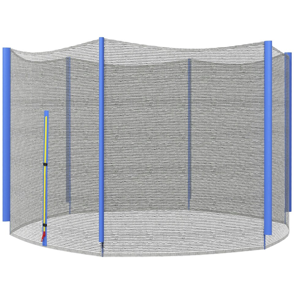 image 1 of SPORTNOW 10ft Trampoline Net Replacement Safety Net with Zipped Door, Blue