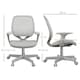 image 7 of Vinsetto Office Chair, 360 Degree Swivel Desk Chair with Wheels, Grey Grey