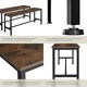 image 4 of Pair of Benches Fairfield 108 x 32.5 x 50 cm Brown | Dark