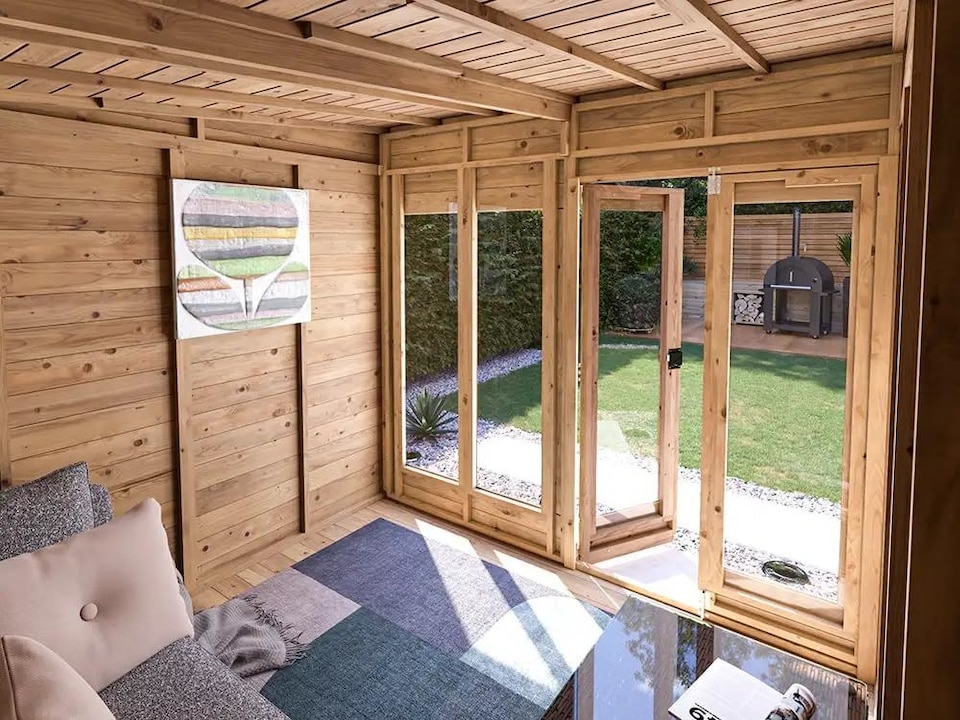 image 1 of Dunster House Summerhouse 2.4m x 2.4m (8' x 8') Pent Roof, Fully Pressure, Superfelt, RagePanda Modular