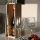 image 5 of Harbour Housewares Wooden Wine Boxes - Single Bottle - Natural - Pack of 2