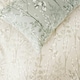 image 3 of OHS Willow Print Reversible Duvet Cover and Pillowcase Set, Super King - Sage Green