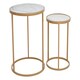 image 2 of Interiors By Premier Elegant Set Of Two Nesting Tables, Versatile Nesting Table For Livingroom, Durable Modern Nesting Tables Gold
