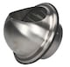 image 1 of 200mm Air Ejector Stainless Steel Duct Cap Semicircular Outside Box Casing Cover | Chrome