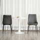 image 4 of HOMCOM Retro Dining Chair Set of 2, PU Leather Upholstered Side Chairs