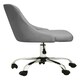 image 3 of Interiors by Premier Brent Grey Leather Effect Home Office Chair