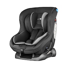 Cozy N Safe Fitzroy Group 0+1 Car Seat 0-18kg, Rear & Forward Facing, 5 Point Harness, Reclining Baby Toddler Car Seat, Birth to 4 Years, Deep Padded Child Seat (Black/Grey)