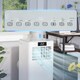 image 8 of HOMCOM 8000BTU Portable Air Conditioner 4 Modes LED Display Timer Home Office
