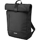 image 1 of Moleskine Metro Roll Top Backpack - Solid Black - One Size