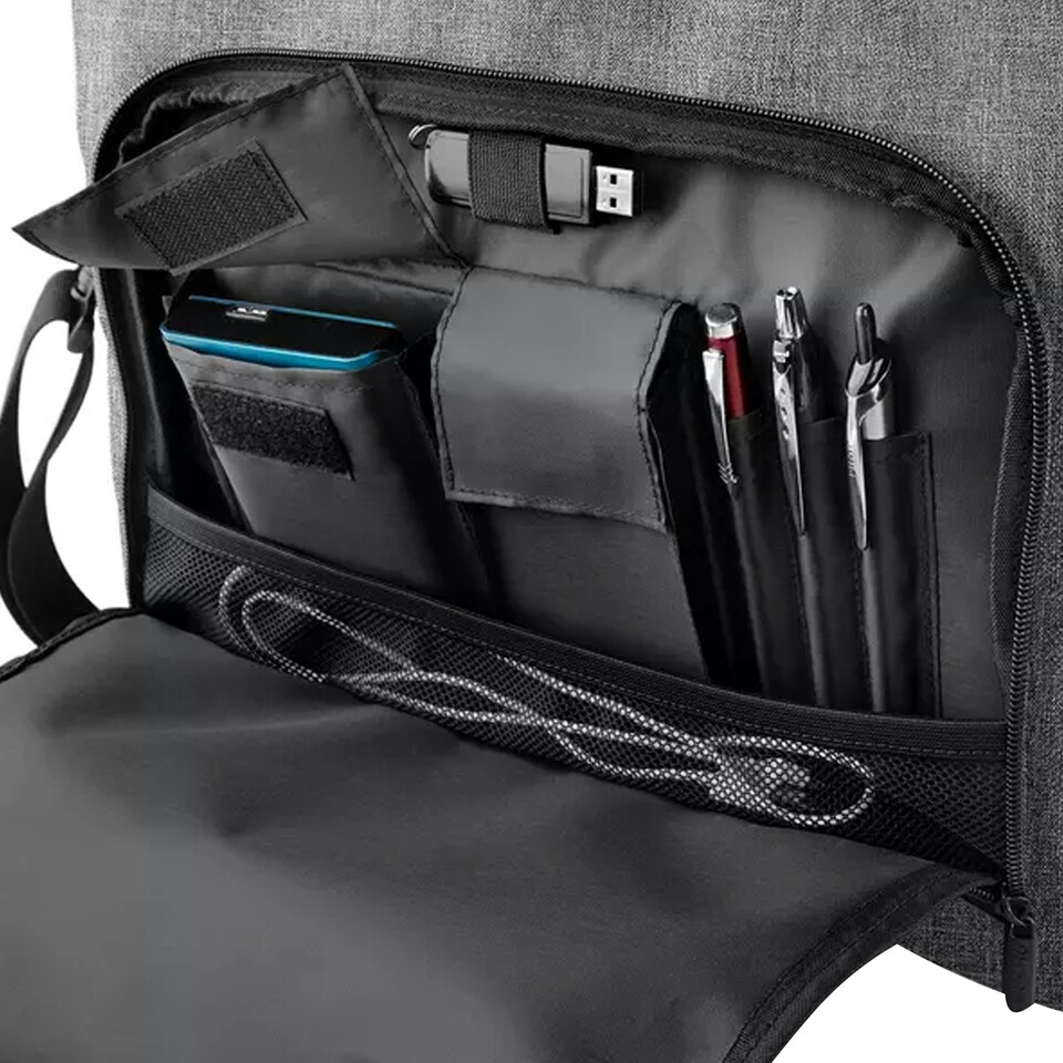 image 1 of Quadra Executive Digital Office Bag (17inch Laptop Compatible) - Grey Marl - One Size | Multi