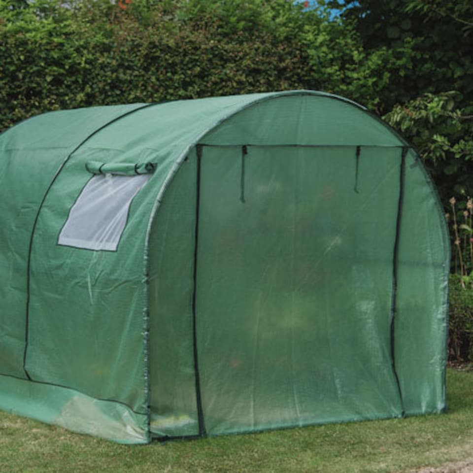 image 1 of Grow It Polytunnel Supreme with UV-Treated Cover and Rust-Resistant Steel Frame | Green | 1 x Polytunnel