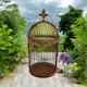 image 3 of Garden Mirror Cage - Metal - L17 x W32 x H63 cm - Rusty