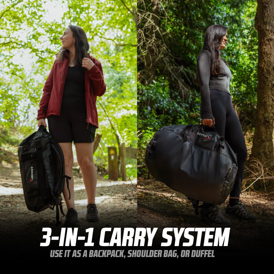 image 1 of MoverX 90L Heavy-Duty Waterproof Rucksack, Gym Bag, Duffle Bag