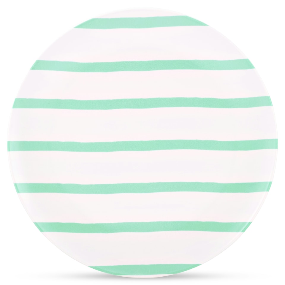 image 1 of 10 Inch Dinner Plates Set of 4 Recycled Plastic Set Green