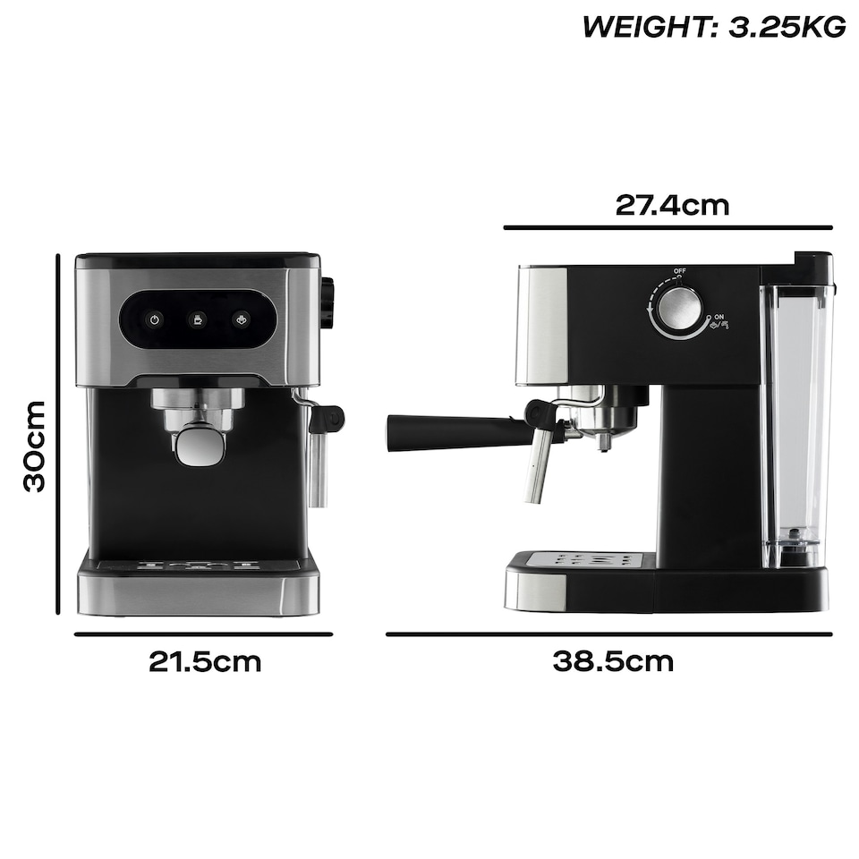 image 1 of Daewoo Espresso Coffee Machine with Steam Wand