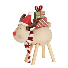 Sass & Belle Decoration Festive Standing Reindeer with Presents