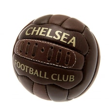 Chelsea FC Official Retro Heritage Mini Ball - Brown - Size 1