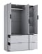 image 3 of FUJI 3 Door 4 Drawer Wardrobe | Grey | Grey & Grey | 117 x 55 x 8.5 | 1