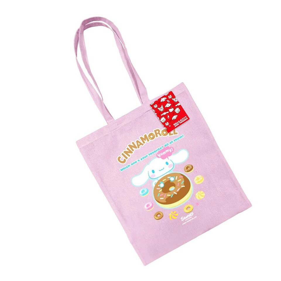 image 1 of Cinnamoroll Unisex Adult Canvas Tote Bag - Pink - 40cm x 37cm