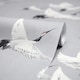 image 4 of Soaring Cranes Wallpaper in Grey Multi