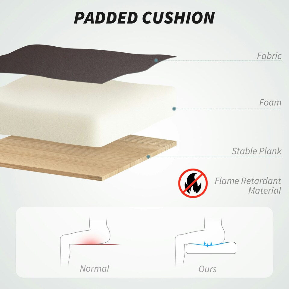 image 1 of HOMCOM Massage Office Chair with Heat, PU Leather Reclining Desk Chair with 6-point Vibration, Adjustable Height, Swivel Wheels for Home Work Study, Dark Brown