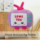 image 4 of TV Soft Toy Cute Plushie Huggable Cuddly Stuffed Toy Gift 20cm Purple