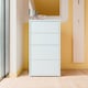 image 1 of Alice Springs Tall 4 Drawer Chest with Push-to-Open Drawers in Light Grey