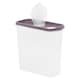image 1 of Plastic Food Storage Cereal Container Dispenser Airtight Click Lid | Clear | Purple | 2.5 Litre Purple | 1