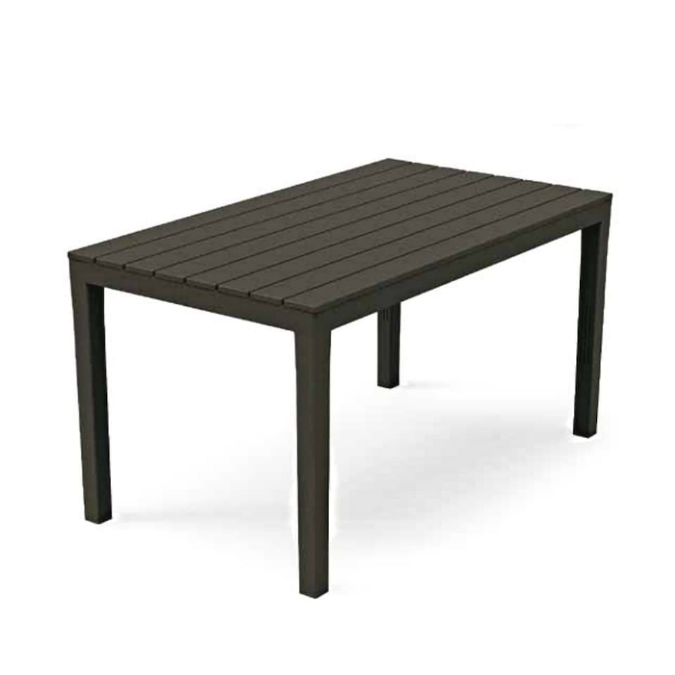 image 1 of Plastic Dining Garden Table with 4 Benches