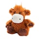 image 1 of Warmies Junior Highland Cow Microwavable, Weighted Teddy Bear for Anxiety and Relaxation Slightly Scented with French Lavender, Hot or Cold Plush Cuddly Toy, Junior Size