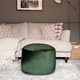 image 3 of rucomfy Velvet Pouffe - Indoor Bean Bag Footstool