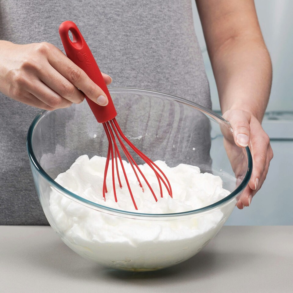 image 1 of Zeal Silicone Balloon Whisk, Red