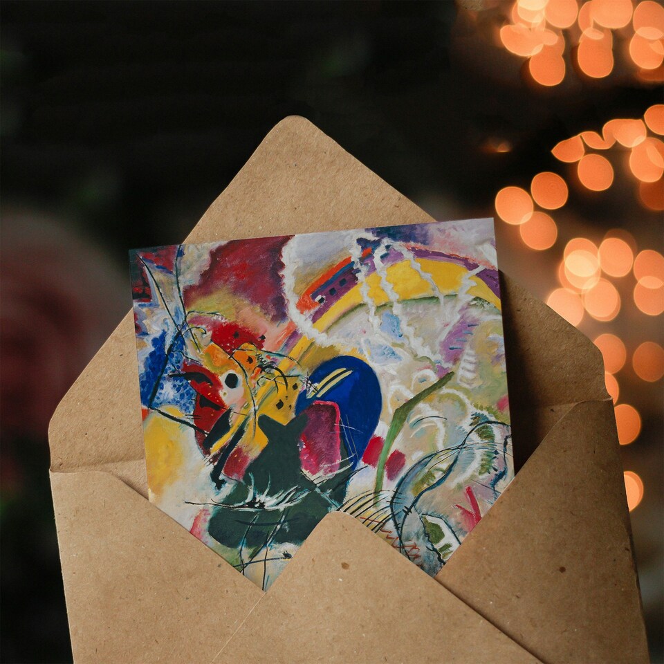 image 1 of Wassily Kandinsky Art Card Improvisation 35 Colourful Abstract