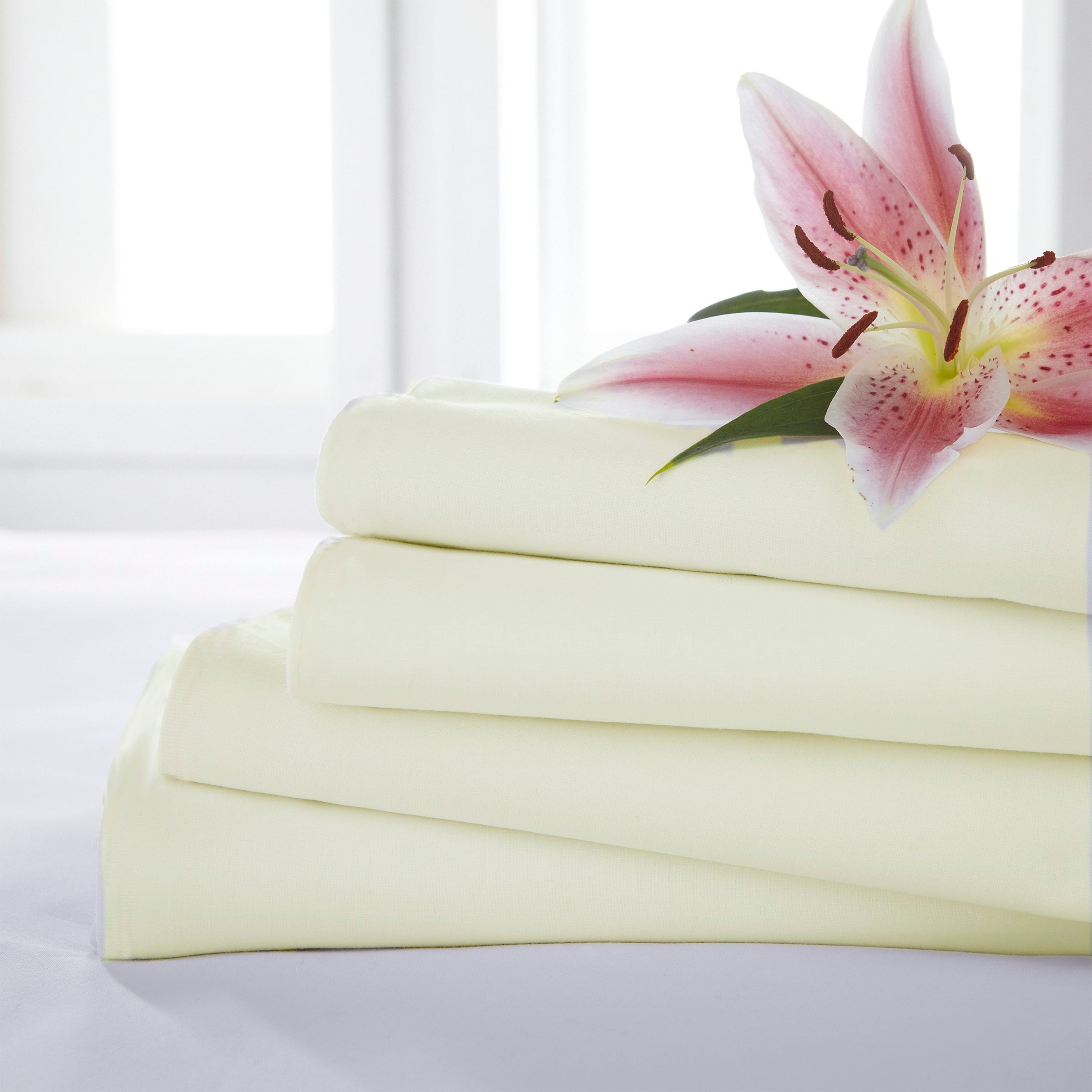 Martex Percale Fitted Sheet Cream Single | Cream | Single
