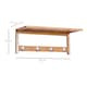 image 5 of HOMCOM Wall Mounted Coat Clothes Hat Hanger 4 Hooks Rack Stand with Rail & Storage Shelf for Hallway Entryway Bedroom Bathroom