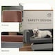 image 7 of PawHut Elevated Dog Sofa Bed with Cushion for Medium and Small Dogs, Grey