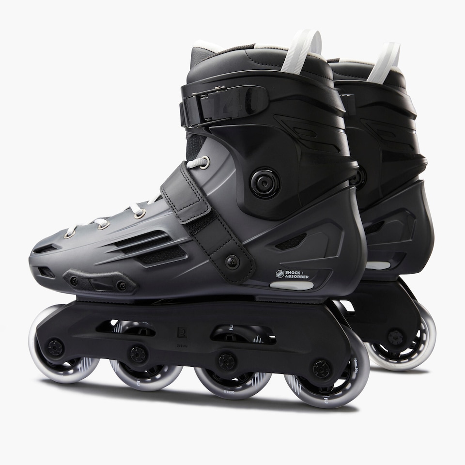 image 1 of Decathlon Adult Inline Skates MF140 Hard Shell - Grey