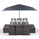 image 1 of Giardino 6 Seater Rattan Cube Dining Set | Grey | Grey