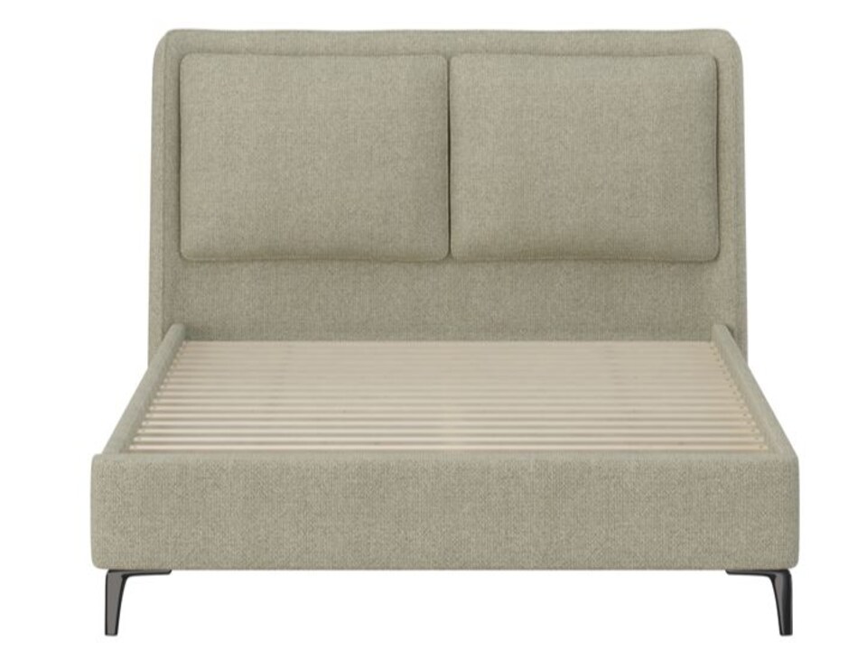 image 1 of Snuggle Beds Cecilia Pillow Back Bed - Sage - King