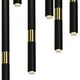 image 3 of Milagro Pendant Lamp Monza Black / Gold 7XG9 8W