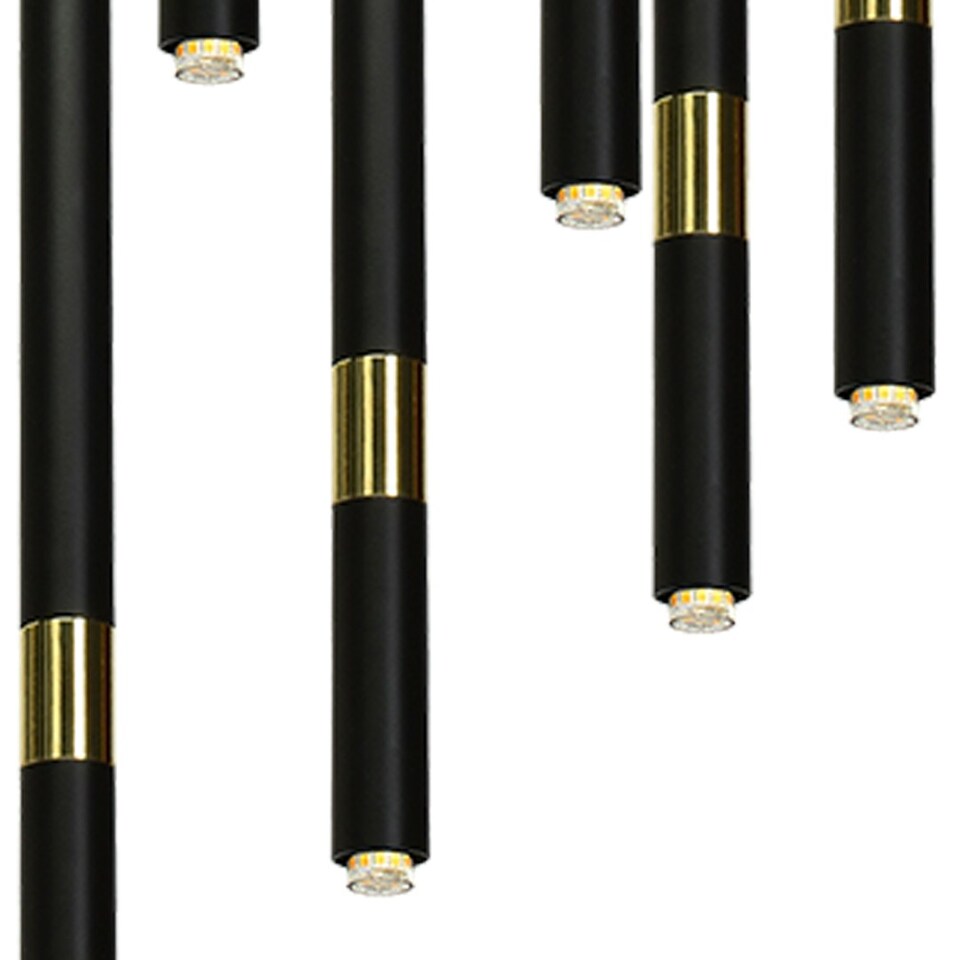 image 1 of Milagro Pendant Lamp Monza Black / Gold 7XG9 8W