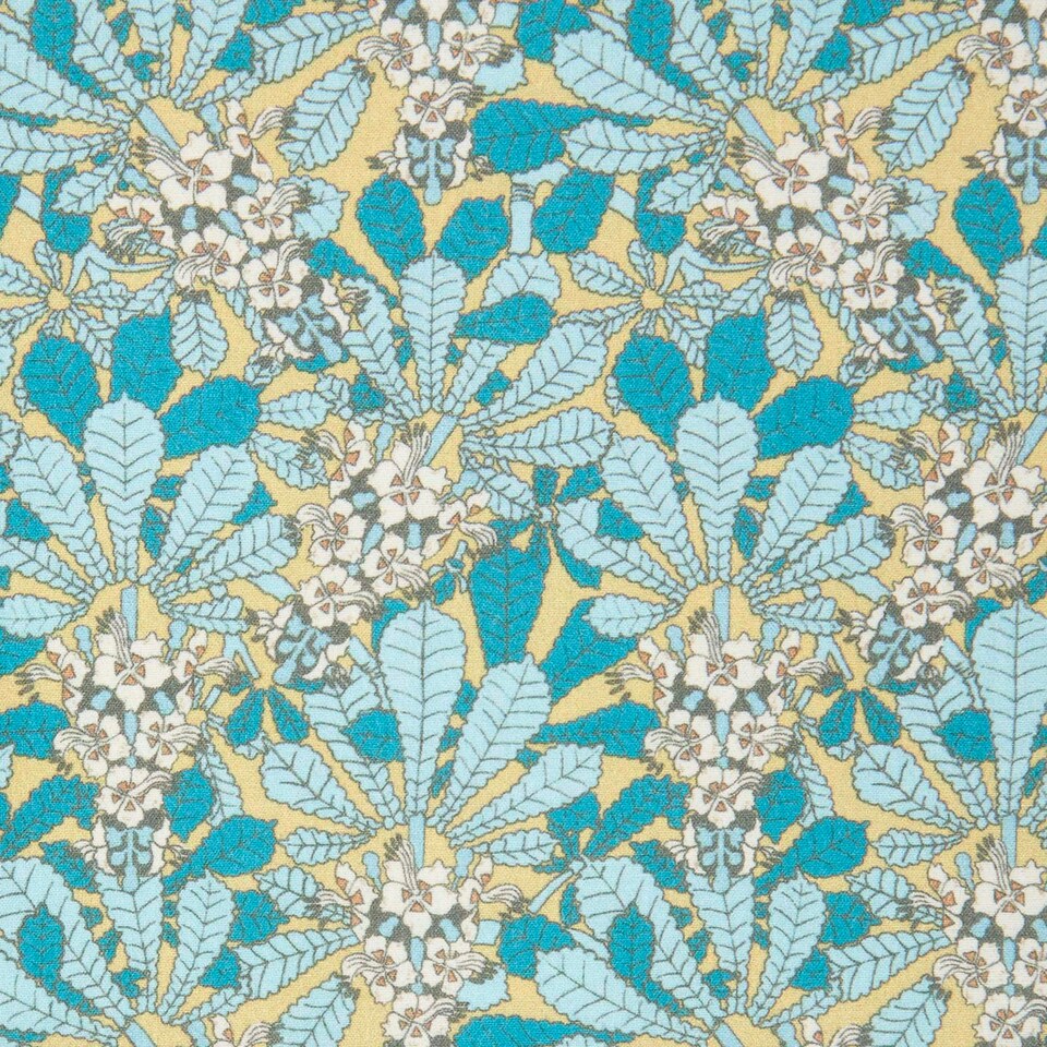 image 1 of Homescapes Set of 4 Art Deco Fat Quarters Fabric Bundles - Blue Palette Multi